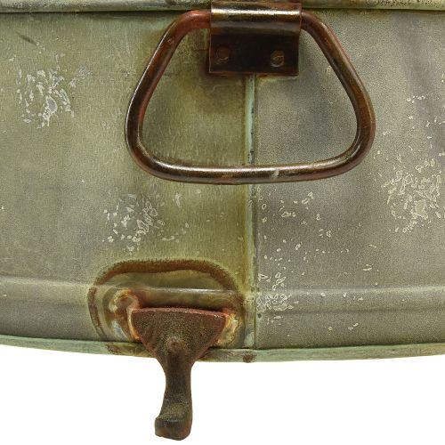 Product Decorative bowl base metal handle rust 42/46.5cm set of 2