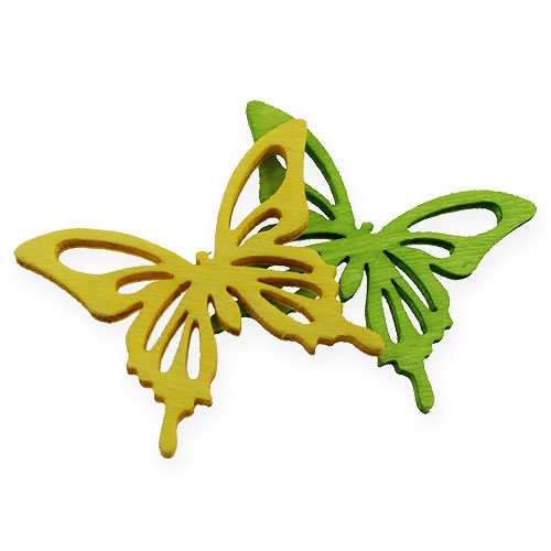 Deco butterflies multicolored 4cm 90pcs | Floristik24.co.uk