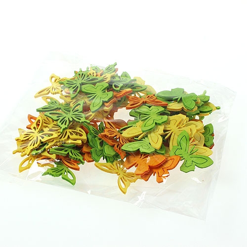 Deco butterflies multicolored 4cm 90pcs | Floristik24.co.uk