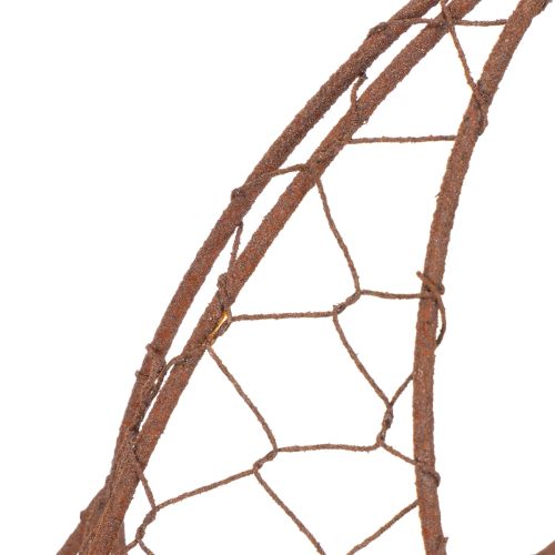 Wire basket, metal planter, spring decoration, Easter basket, brown, rust finish, H34cm L30cm | Floristik24.co.uk