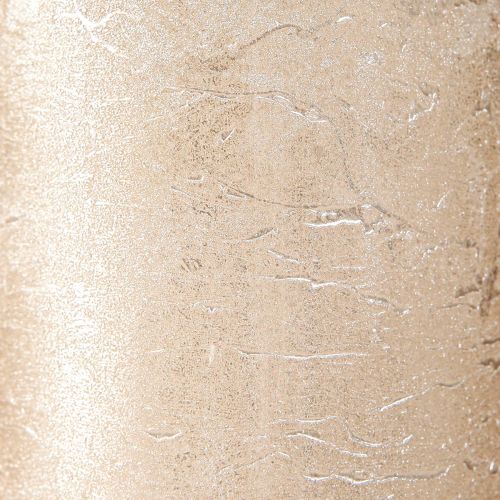 Product Solid-colored candles platinum 70x120mm 4 pcs