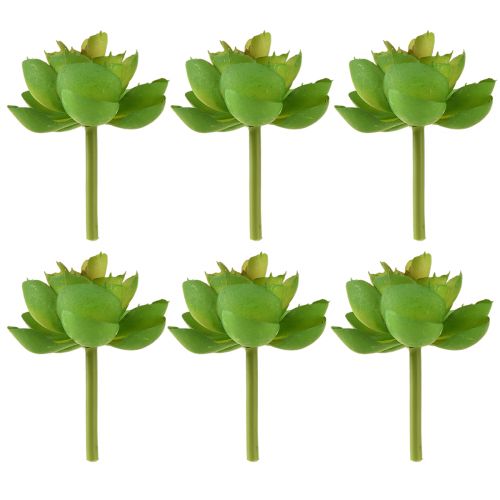 Product Echeveria Artificial Succulents Green Ø7cm 6 pcs