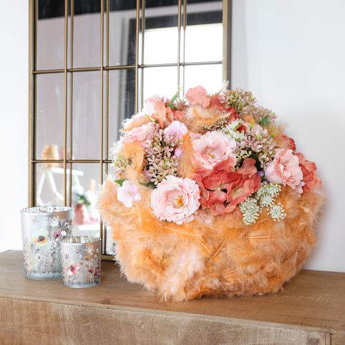Product Feathers Orange for Crafting Spring Easter 5-10cm 20g