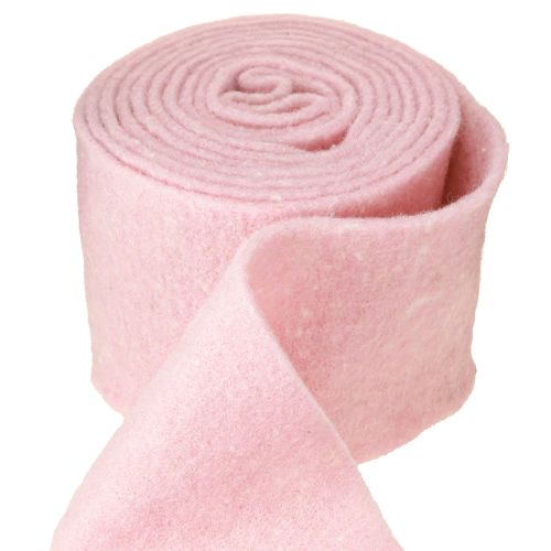Floristik24 Felt ribbon pink pot ribbon wool ribbon wool felt W15cm L5m