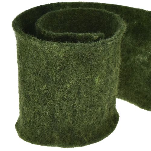 Floristik24 Felt ribbon wool ribbon craft felt felt roll dark green 15cm 5m