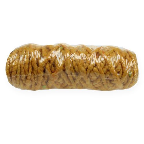 Product Felt Cord Fluffy Mirabell Yolk Yellow 25m