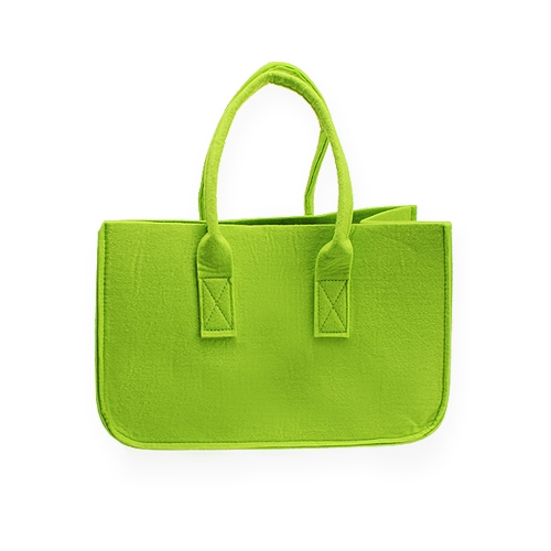 Floristik24 Felt bag apple green 38x20x24cm