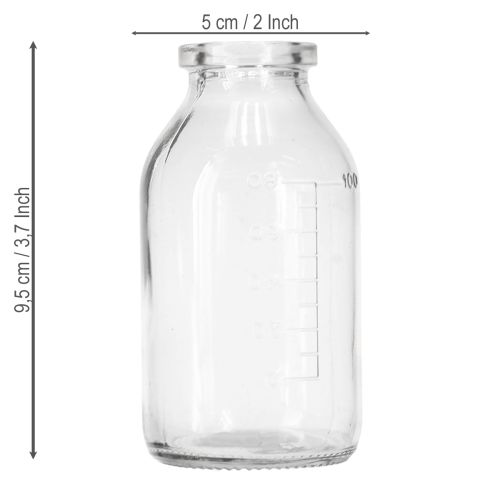 Product Bottle decoration glass mini vases tray metal round Ø11.5cm