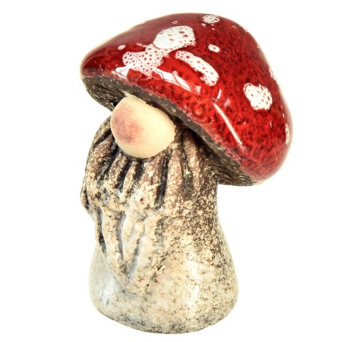 Product Fairytale gnome toadstool figures – red with white dots, 7.5 cm – magical decoration for garden and home – 6 pieces
