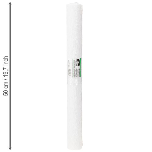 Product Florist crepe paper florist crepe white 50×250cm 5pcs