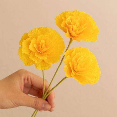 Product Florist crepe paper sun yellow 50x250cm