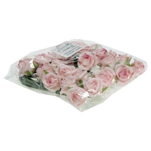 Floristik24 Foam Rose Ø3.5cm salmon pink 30pcs