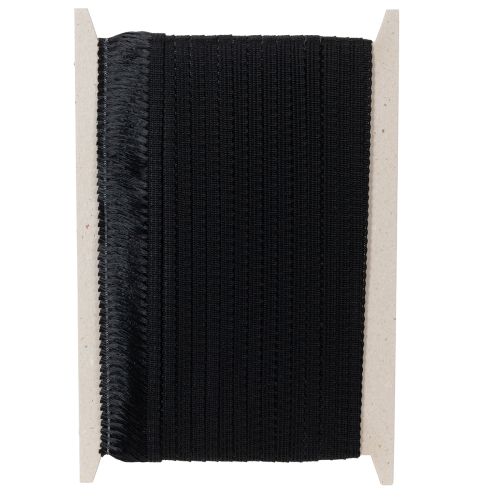 Product Black fringed ribbon 4cm, cordon trim, decorative fringed lurex 25m