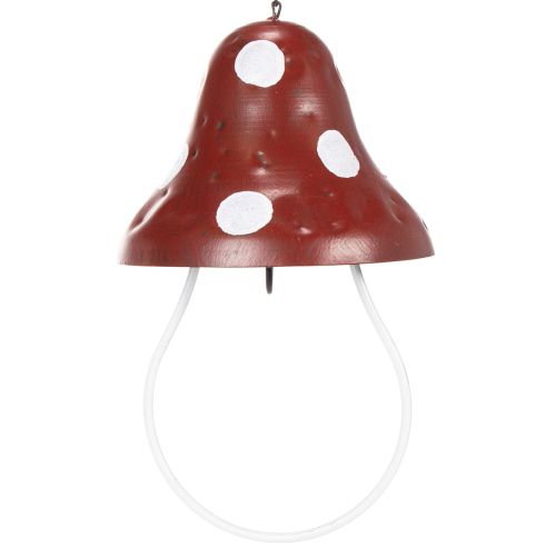 Floristik24 Metal feeding station, fly agaric design, hanging, red and white, 25.5cm