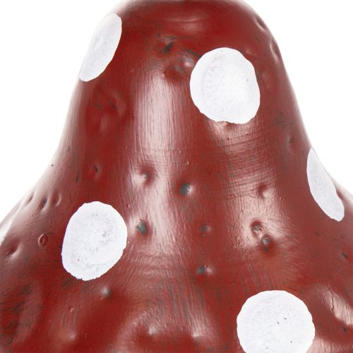 Product Metal feeding station, fly agaric design, hanging, red and white, 25.5cm