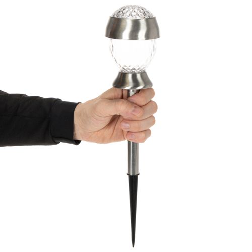 Solar garden lights, globe lights with ground spike, 36cm, 4 pieces | Floristik24.co.uk