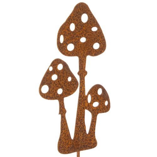 Garden stake, weathered steel, fly agaric decorative stake, 15cm, 6 pieces buy online | Floristik24.co.uk