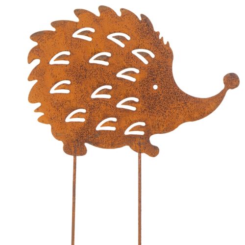 Garden stake hedgehog rust patina decorative garden stake 20cm buy online | Floristik24.co.uk