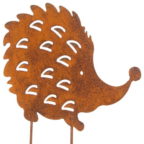 Garden stake hedgehog rust patina decorative garden stake 20cm | Floristik24.co.uk
