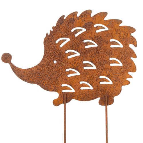Garden stake hedgehog rust patina decorative garden stake 20cm | Floristik24.co.uk