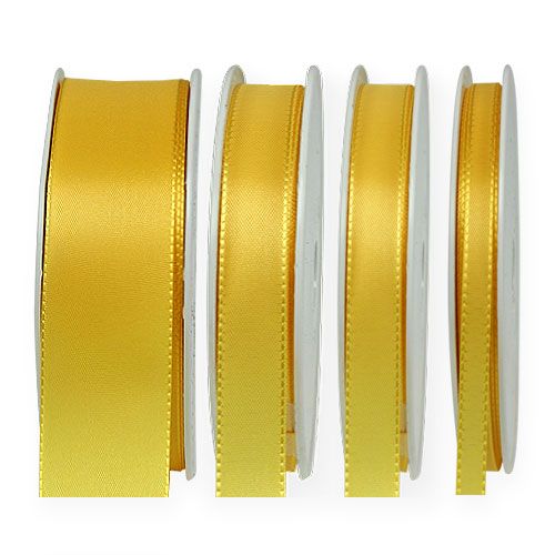Floristik24 Gift and Decoration Ribbon 50m Yellow