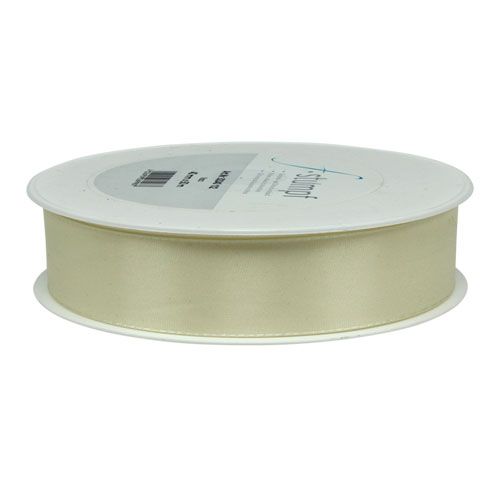 Floristik24 Gift and decoration ribbon cream 25mm 50m