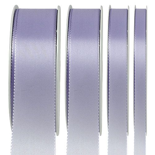 Floristik24 Gift ribbon purple decorative ribbon taffeta 50m light lilac