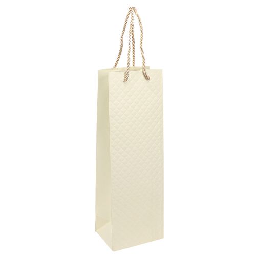 Floristik24 Gift Bag for Bottles Paper Cream 12×9×36cm 1 pc