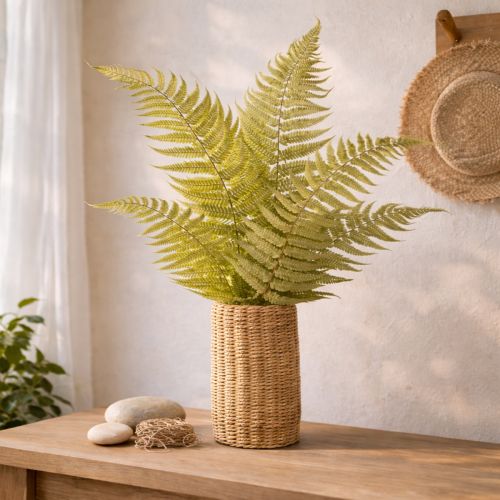 Product Dried and preserved fern. Perfect for natural home decoration. 80cm