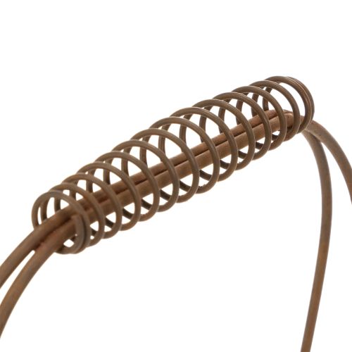 Wire basket, metal, rust look, 28x13.5x14cm, 2 pieces | Floristik24.co.uk