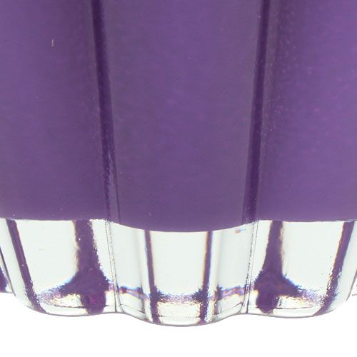Floristik24 Glass vase "Bloom" violet Ø14cm H17cm