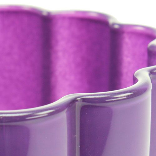 Floristik24 Glass vase "Bloom" violet Ø14cm H17cm