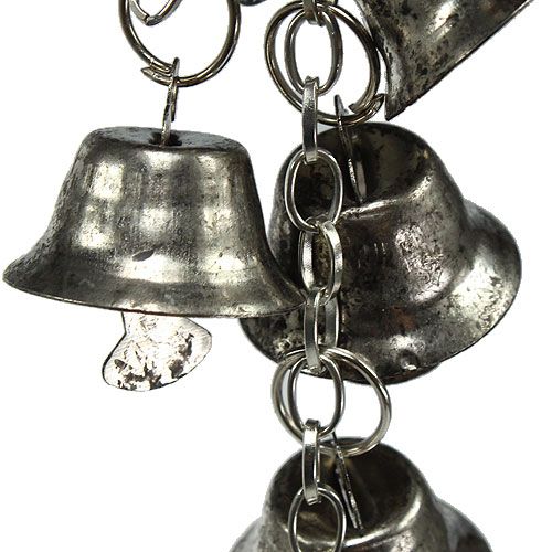 Floristik24 Bells Chain Silver 1m