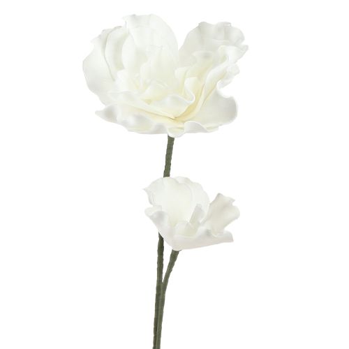 Product Large Foam Flowers Foam Artificial Flowers White 85cm 2pcs