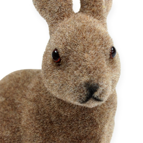 Product Deco rabbit 14cm flocked 4pcs.