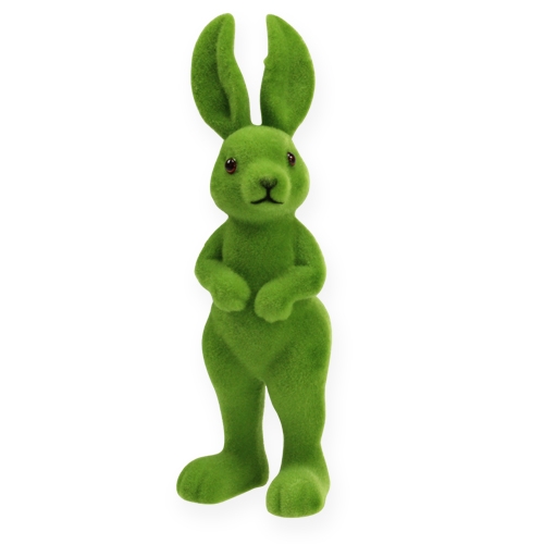 Floristik24 Deco bunny green standing 20cm 4pcs