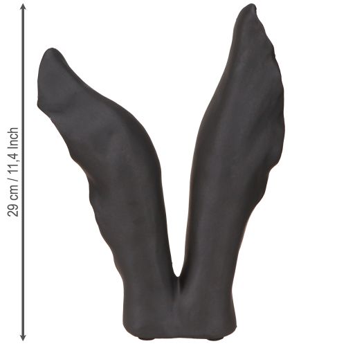 Floristik24 Bunny Ears Decoration Easter Bunny in Black 20cmx7.5cmx29cm