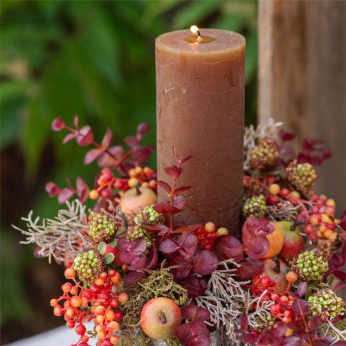 Product Autumn Decoration Eucalyptus Branch Red Artificial Eucalyptus 36cm