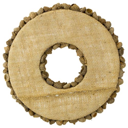 Product Autumn decoration wreath made of acorns natural wreath Ø30cm