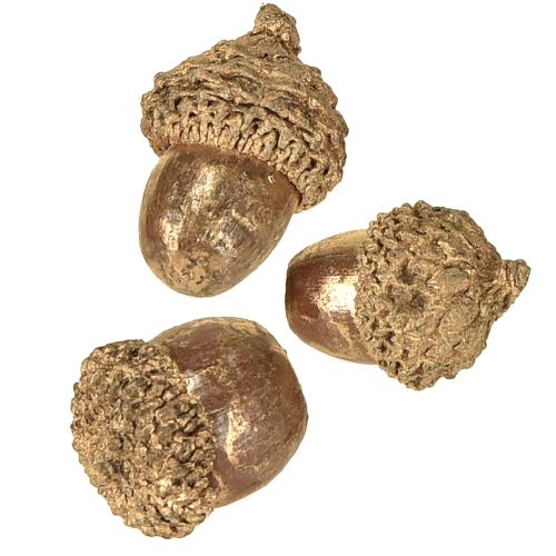 Product Golden autumn fruits, festive autumn decorations, natural decorative acorns, Advent decoration Ø1.5 – 2.5cm L1.5 – 3cm 300g