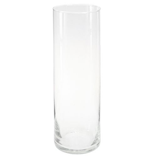 Floristik24 Tall Glass Vase Conical Flower Vase Glass 30cm Ø10.5cm