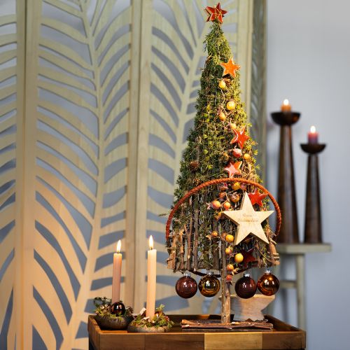 Product Wooden Christmas tree decoration wooden decoration branches vines 27.5x10x60cm
