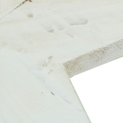 Floristik24 Wooden star to hang 26.5cm white 1p