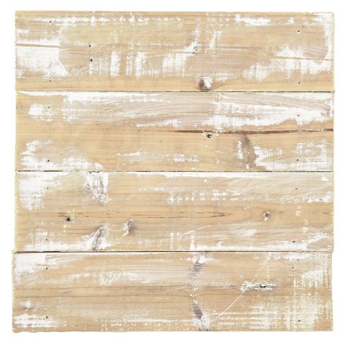 Product Wooden Tray Wood Decoration Vintage Brown White 24x24cm