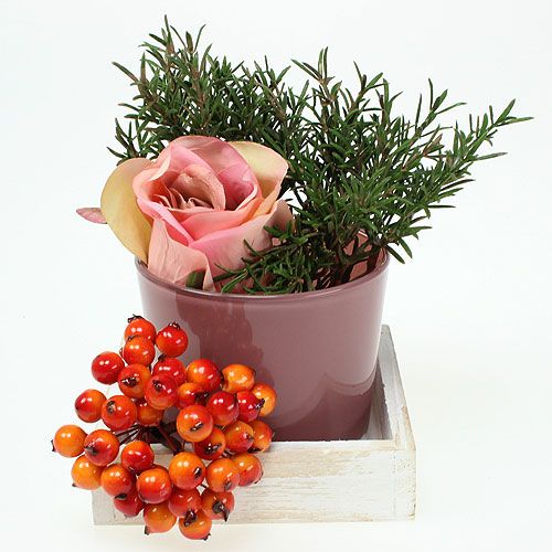 Floristik24 Mini wooden tray white 12cm x 12cm x 3cm