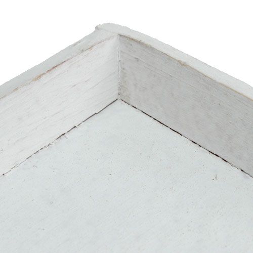 Floristik24 Wooden tray white 30cmx30cm