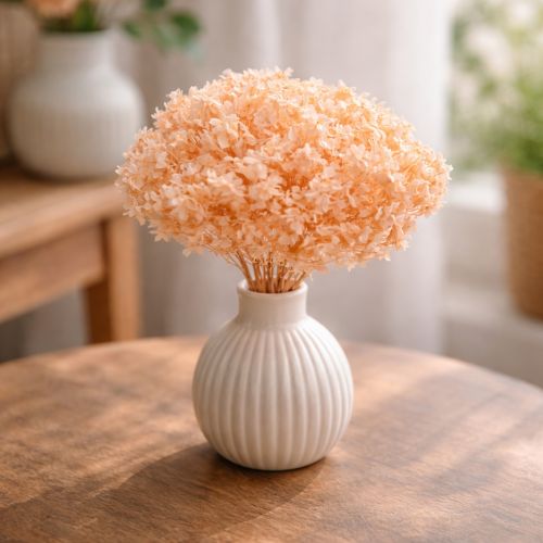 Product Hydrangea dried flower bouquet for elegant floral decorations at home, 65cm