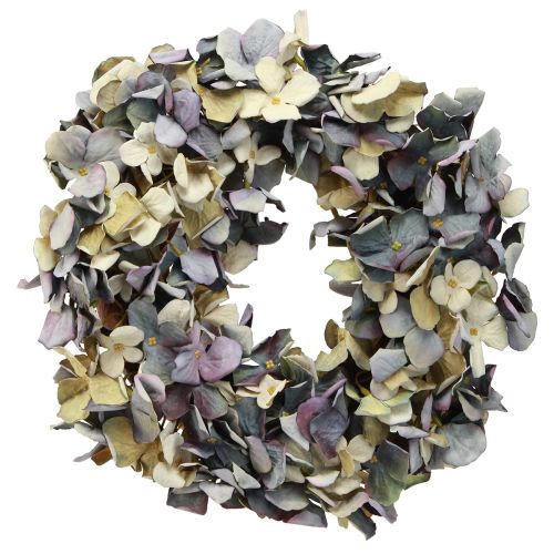 Product Hydrangea wreath decorative wreath artificial flowers blue Ø30cm