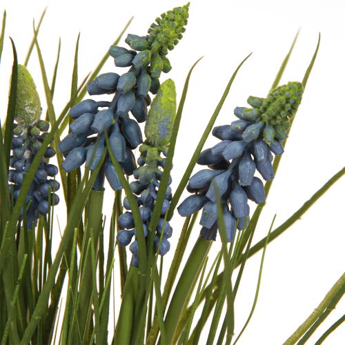 Product Hyacinths artificial in pot blue 24cm