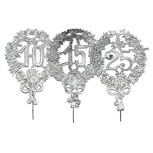 Floristik24 Anniversary numbers silver